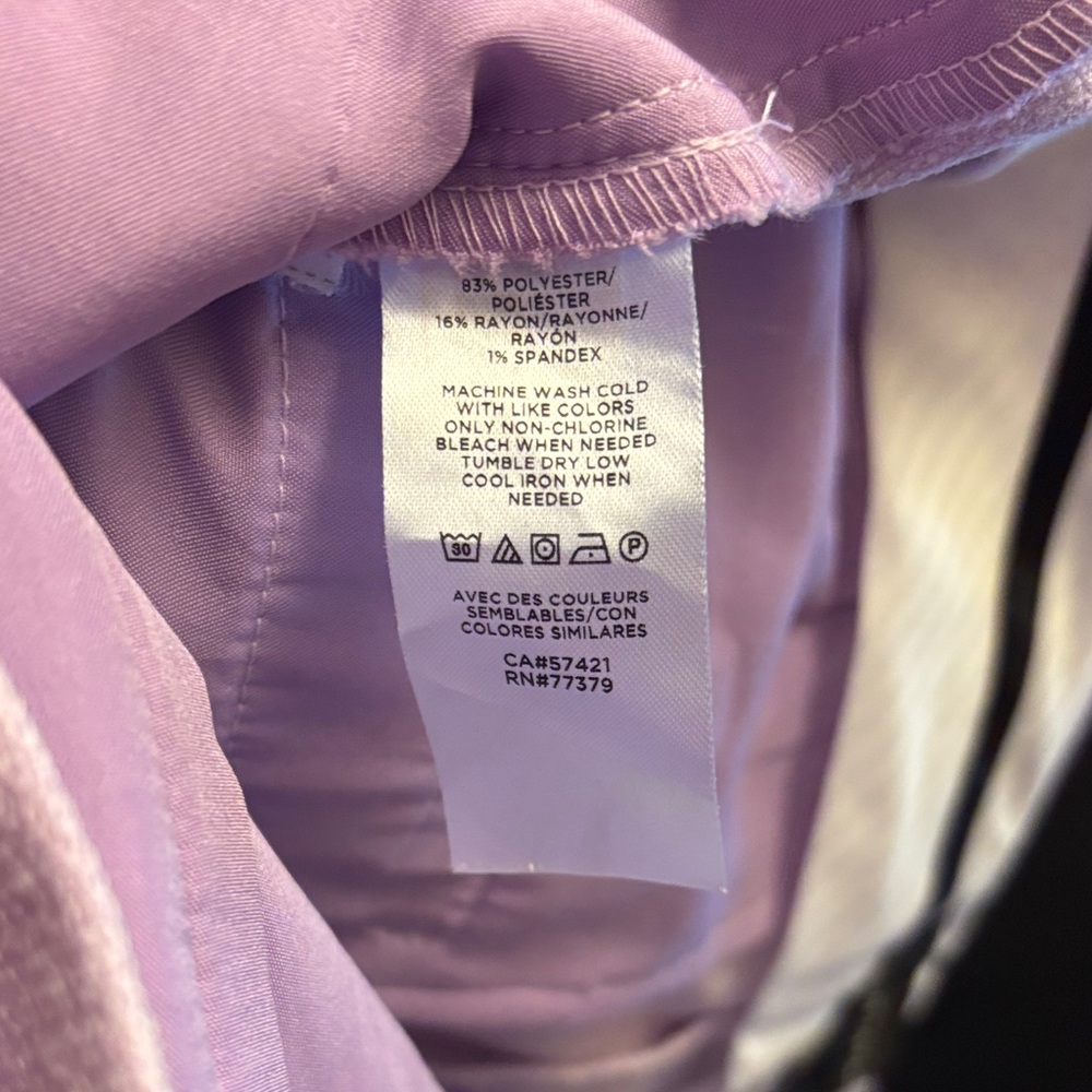 Ann Taylor Lilac Cropped Pants - Picture 5 of 5